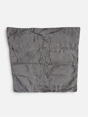 Donna Karan Metallic Gray Textured Mini Skirt